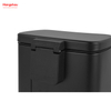 30L Stainless Steel Garbage Trash Bin For Kitchen Office Trash Can Custom Colorful Rectangular Silent Closing Foot Pedal 