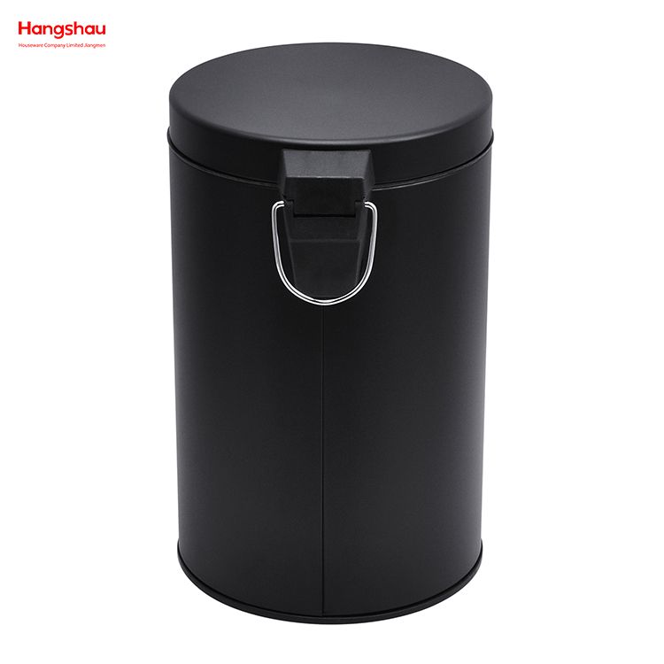 7L Dust Bins For Indoor Trash Can Powder Coating Household Pedal Waste Bin Bathroom Trash Can Metal Morden Style Dustbin Garbage Can 