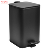 12L Modern Decorative Trash Bin Household Square Pedal Trash Can Bathroom Bin Medium Rubbish Bin Dustbin