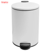 20L Bathroom Trash Can Metal Morden Style Dustbin Kitchen Garbage Can Household Dust Bins For Indoor Trash Can Powder Coating Pedal Waste Bin 