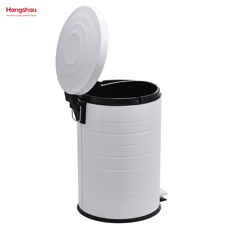 20L Kitchen Garbage Can Household Dust Bins For Indoor Trash Can Powder Coating Pedal Waste Bin Bathroom Trash Can Metal Morden Style Dustbin 