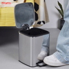 6-litre Stainless Steel Waste Bin Pedal Soft Close Trash Can With Foot Pedal Garbage Bin