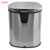 12l Bathroom Stainless Steel Trash Can with Foot Pedal Special Shaped Garbage Bin