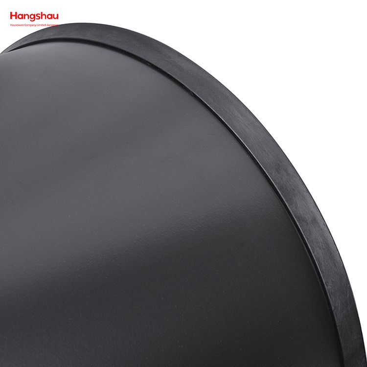 90L Hotel Square Outdoor Garden Waste Bin Trash Can Black Pop Up Open Top Waste Trash Bin