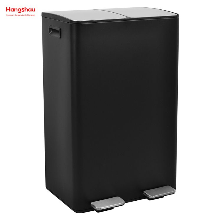 60 Liters Garbage Sorting Kitchen Waste Outdoor Stainless Steel Trash Can