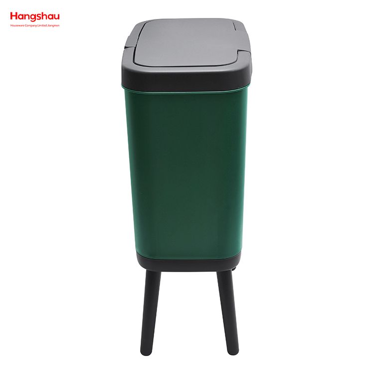 15L New Style Household High Bin With Stand Large Capacity Kitchen And Toilet Trash Can With Lid And No Need To Bend Over