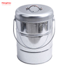 Waste Bin with Handle Open Top Household Kitchen Round Food Compostable Compost Bin Lid Detached From Compost Bin Trash Bin