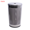 Large Home Storage Basket Laundry Hamper Metal Laundry Basket with Lid Washing Storage Dirty Clothes Laundry Basket 