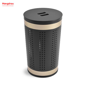 Metal Laundry Basket with Lid Washing Storage Dirty Clothes Laundry Basket Large Home Storage Basket Laundry Hamper 