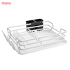 White Plastic Dish Tray Rack Kitchen Stand Dish Rack Countertop Dish Rack Cup Holder Aluminum Alloy Dish Rack over Sink Organizer Metal Drying 