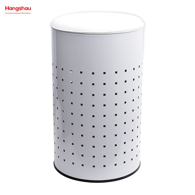 Metal Large Home Storage Basket Laundry Hamper Laundry Basket with Lid Washing Storage Dirty Clothes Laundry Basket 