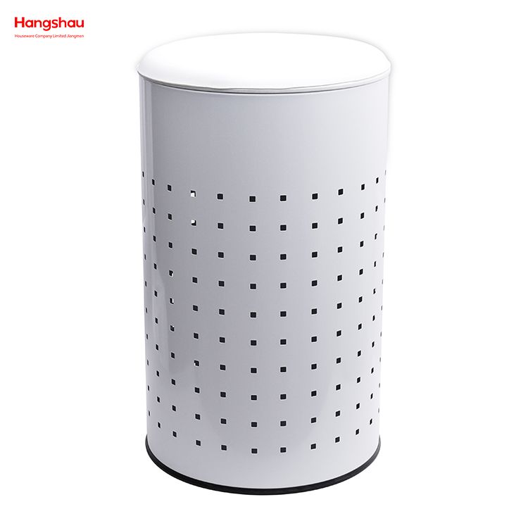 Metal Large Home Storage Basket Laundry Hamper Laundry Basket with Lid Washing Storage Dirty Clothes Laundry Basket 