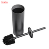 Brushed And Graphite Grey Lacquer Spraying Household Bathroom Stainless Steel 304# Toilet Brush Holder Matte Toilet Cleaning Brush Holder Wc Clean Brush Holder