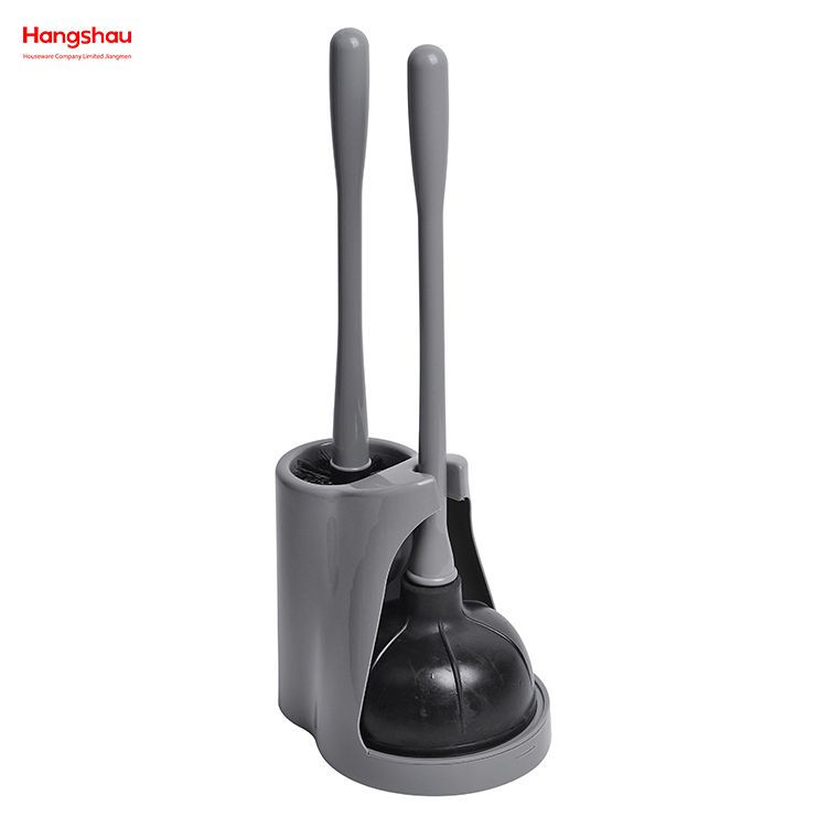 Toilet Plunger And Brush Economical Toilet Brush And Plunger Set Combo With 2 In 1 Toilet Bowl Brush Plunger Set With Holder 