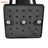 Black Powder Coated Standing Bamboo&Metal Toilet Brush Holder Lacquer Spraying Metal Free Standing Stainless Steel Toilet Brush And Paper Holder 