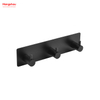 Three Hooks Stainless Steel Sticky Hook Adhesive Wall Hanging Hook with Dual Adhesive Tape Bathroom Metal Hooks for Wall