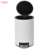 Indoor Trash Can Powder Coating Pedal Waste Bin Kitchen Garbage Can Bathroom Trash Can Metal Morden Style Dustbin Household Dust Bins