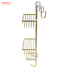 Bathroom Accessories Shower Caddy In Aluminum Anti-rust Durable with 3 Layer Wall Mounted Hanging Basket Bathroom Aluminum Hanger Wall Mounted Bathroom Shelf