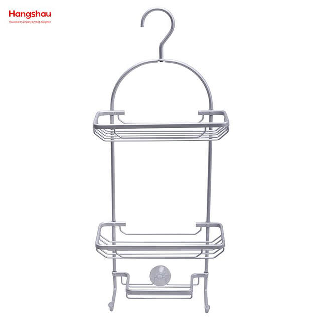 Shower Caddy Over The Door With Bathroom Aluminum Storage Rack 3-tier Shower Caddy Shelf Basket