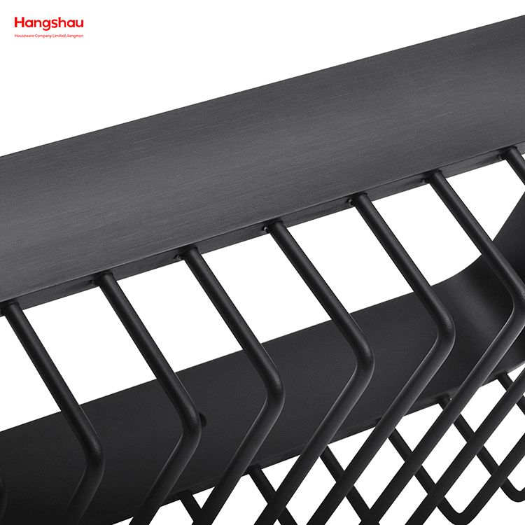 Black Rectangular Shape Aluminium Bathroom Corner Rack With Metal Shower Caddy Bath Storage Rack Wall Shelf Wall Mounted Bracket