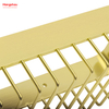 Gold Rectangular Shape Aluminium Bathroom Corner Rack With Metal Shower Caddy Bath Storage Rack Wall Shelf Wall Mounted Bracket