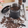 Dry Food Storage Bin Box Container Vacuum Sealed Food Storage Coffee Canister Airtight Stainless Steel Black Coffee Canister Can