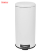 30L Lobby Stainless Steel Garbage Trash Bin For Kitchen waste Office Trash Can Cafeteria Custom Colorful Silent Closing Foot Pedal Dustbin