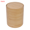 Trash Can With Swing-lid Wastebasket Made Of Bamboo Outdoor Garbage Can Waste Bin For Home Office Bathroom Kitchen