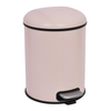 5L Galvanized Steel Round Garbage Trash Bin For Kitchen Waste Office Trash Can Colorful Silent Closing Foot Pedal Dustbin