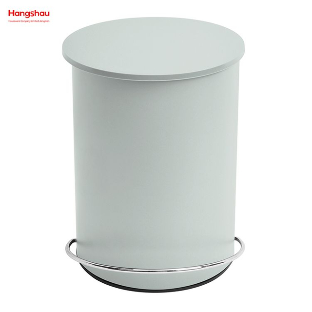 3L Patent Design Simple Foot Pedal Household Pedal Waste Bin For Indoor Trash Can Bathroom Metal Trash Can Powder Coating Morden Style Dustbin Garbage Can Dust Bins