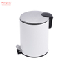3L Toilet Pedal Waste Bin For Indoor Trash Can Office Small Trash Can Bedroom Household Plastic Foot Pedal Dust Bins Bathroom Simple Dustbin Garbage Can 