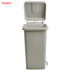120L Big Trash Can With Square Waste Bin Square Dust Can Wheelie Bin Residential Trash Cans Ecofriendly Trash Bins For Parks 