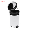 5L Bathroom Powder Coating Household Pedal Waste Bin Metal Trash Can For Indoor Trash Can Morden Style Dustbin Garbage Can Dust Bins