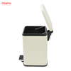 5L Square Bathroom Trash Can Morden Style Dustbin Garbage Can Waste Bin Dust Bins For Indoor Trash Can Metal Powder Coating Household Pedal 