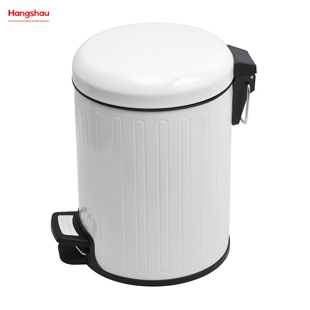 5L Metal Powder Coating Household Pedal Waste Bin Dust Bins For Indoor Trash Can Bathroom Trash Can Morden Style Dustbin Garbage Can 