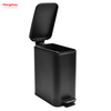 5L Household Square Bathroom Trash Can For Indoor Trash Can Metal Powder Coating Waste Bin Dust Bins Pedal Morden Style Dustbin Garbage Can