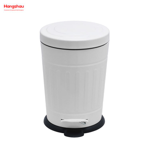 5L Metal Powder Coating Household Pedal Waste Bin Dust Bins Morden Style Dustbin Garbage Can For Indoor Trash Can Bathroom Trash Can