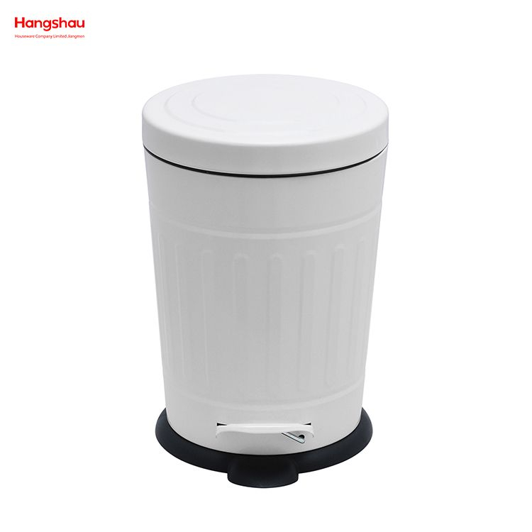 5L Metal Powder Coating Household Pedal Waste Bin Dust Bins Morden Style Dustbin Garbage Can For Indoor Trash Can Bathroom Trash Can