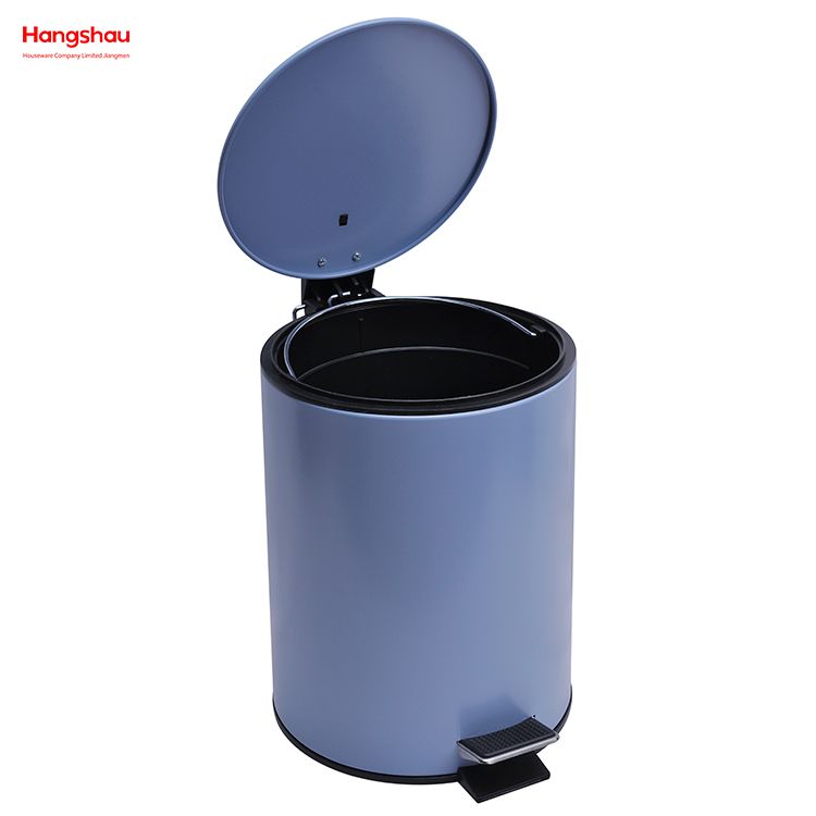 5L Bathroom Metal Trash Can Powder Coating Household Pedal Waste Bin For Indoor Trash Can Morden Style Dustbin Garbage Can Dust Bins