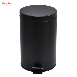 7L Dust Bins For Indoor Trash Can Powder Coating Household Pedal Waste Bin Bathroom Trash Can Metal Morden Style Dustbin Garbage Can 