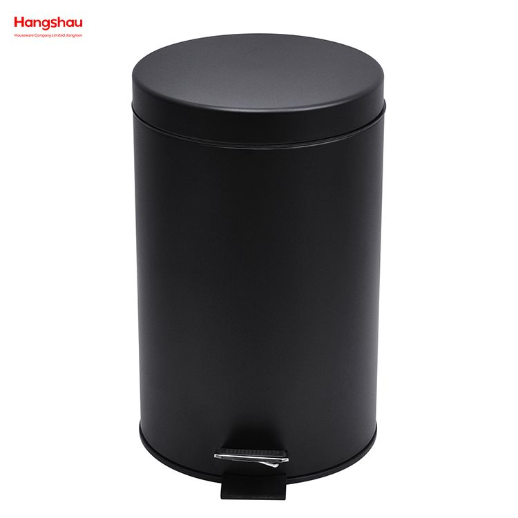7L Dust Bins For Indoor Trash Can Powder Coating Household Pedal Waste Bin Bathroom Trash Can Metal Morden Style Dustbin Garbage Can 