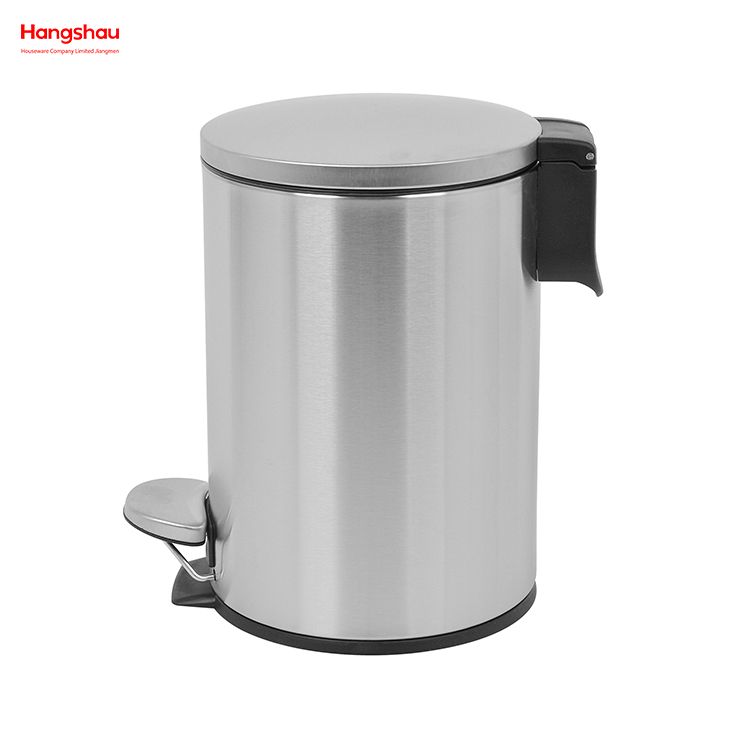 Hotel/Home/Bathroom Footpedal Stainless Steel Garbage Bin Household Pedal Bin Bathroom Trash Bin
