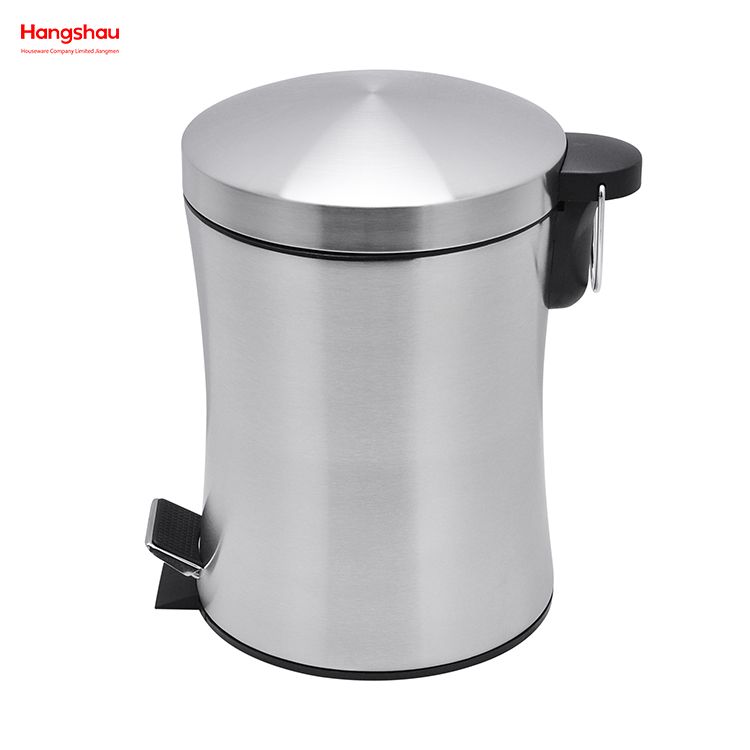 5L Office And Kitchen Use Waste Bins Genre Dustbin Garbage Can Stainless Steel Household Bathroom Inner Bucket Trash Bin with Step Pedal for 