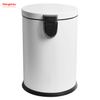 20 Liter / 5.3 Gallon Round Household Soft-close Trash Can With Foot Pedal Can Step Pedal Dustbin Kitchen Waste Bin Garbage Bin