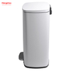 50L Hotels Cafeteria Custom Colorful Rectangular Foot Pedal Dustbin Large Capacity Office Lobby Stainless Steel Garbage Trash Bin For Kitchen Waste Trash Can 
