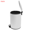 20L Bathroom Trash Can Metal Morden Style Dustbin Kitchen Garbage Can Household Dust Bins For Indoor Trash Can Powder Coating Pedal Waste Bin 