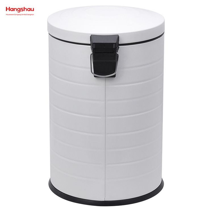20L Kitchen Garbage Can Household Dust Bins For Indoor Trash Can Powder Coating Pedal Waste Bin Bathroom Trash Can Metal Morden Style Dustbin 