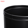 90L Hotel Square Outdoor Garden Waste Bin Trash Can Black Pop Up Open Top Waste Trash Bin