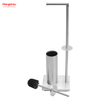 Metal Free Standing Stainless Steel Toilet Brush And Paper Holder Standing Metal Toilet Brush Holder Lacquer Spraying 