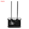 Economical Toilet Brush And Plunger Set Combo Stainless Steel Matte Bathroom Toilet Standing Metal Toilet Brush with Holder Plastic Brush Cleaning Set